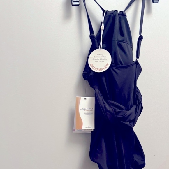 COCO REEF Women's Contours Belted High-Neck One-Piece Swimsuit swimwear 8/32C - Picture 6 of 8